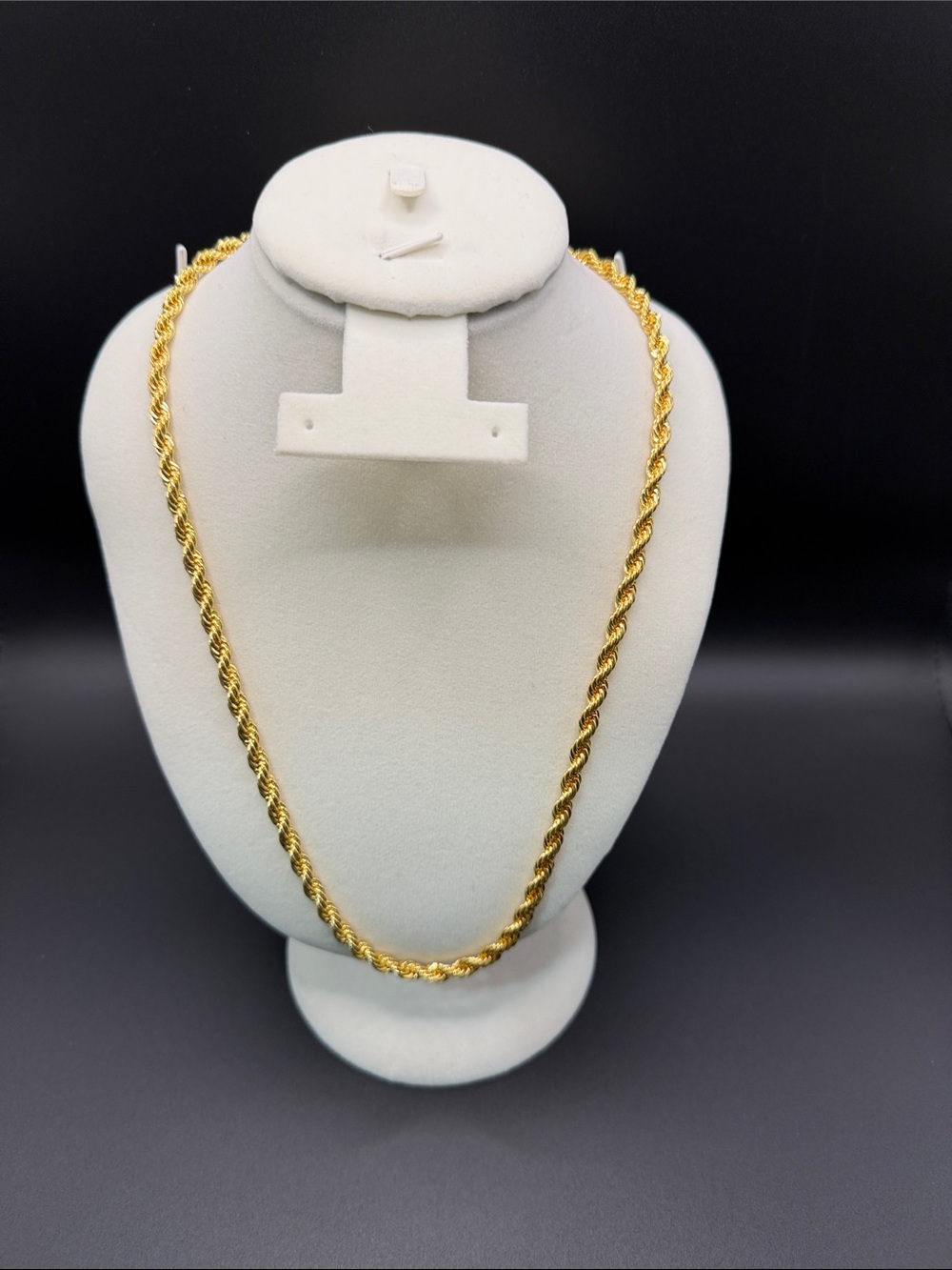 24 karat gold plated Rope Chain Necklace - Jewelry
